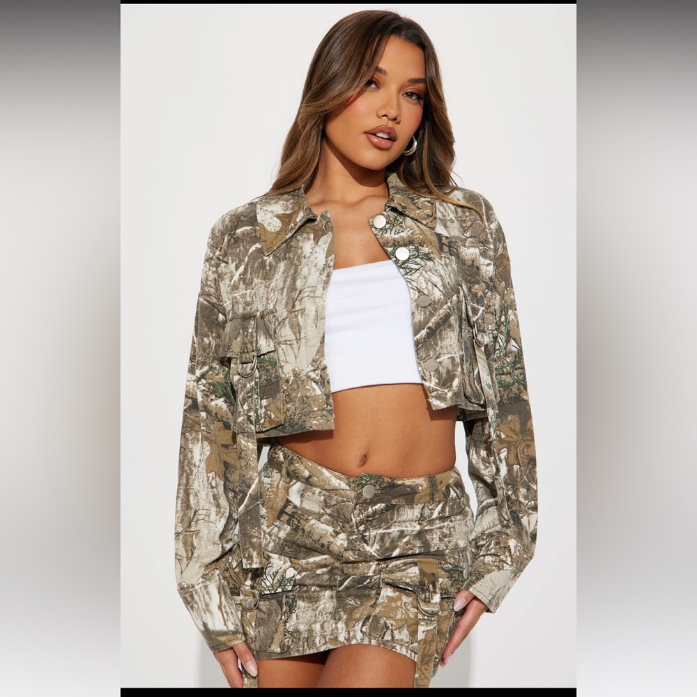 Come Find Me Camo Skirt Set